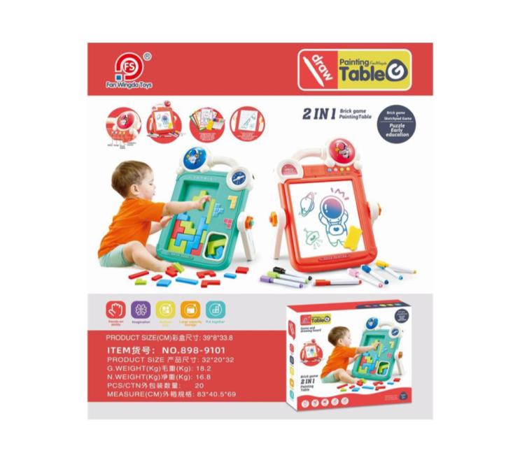 Multifunctional double-sided music drawing board Tetris game